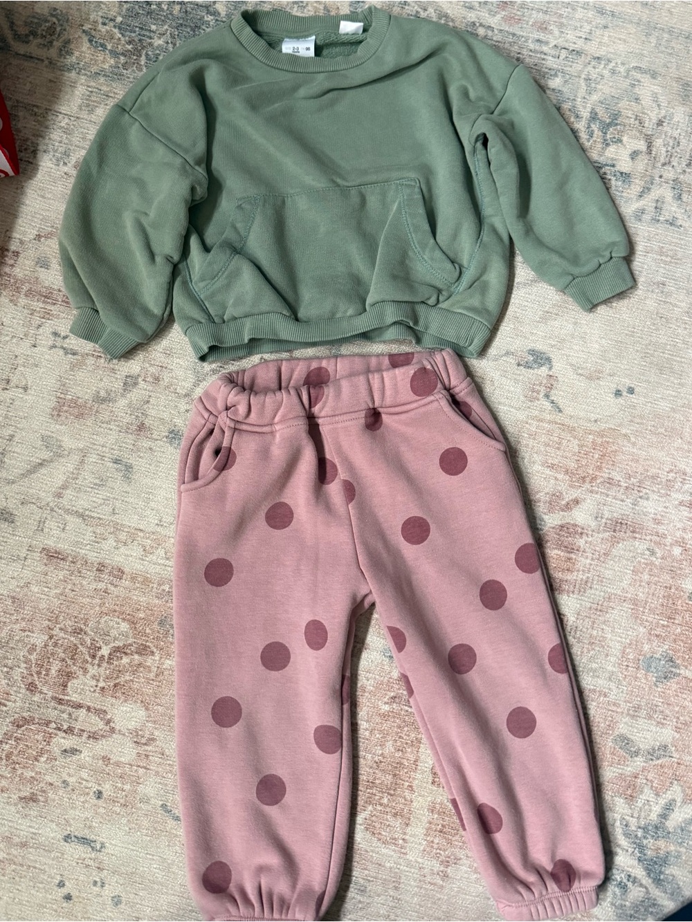 Zara girls sweatshirt and sweatpants